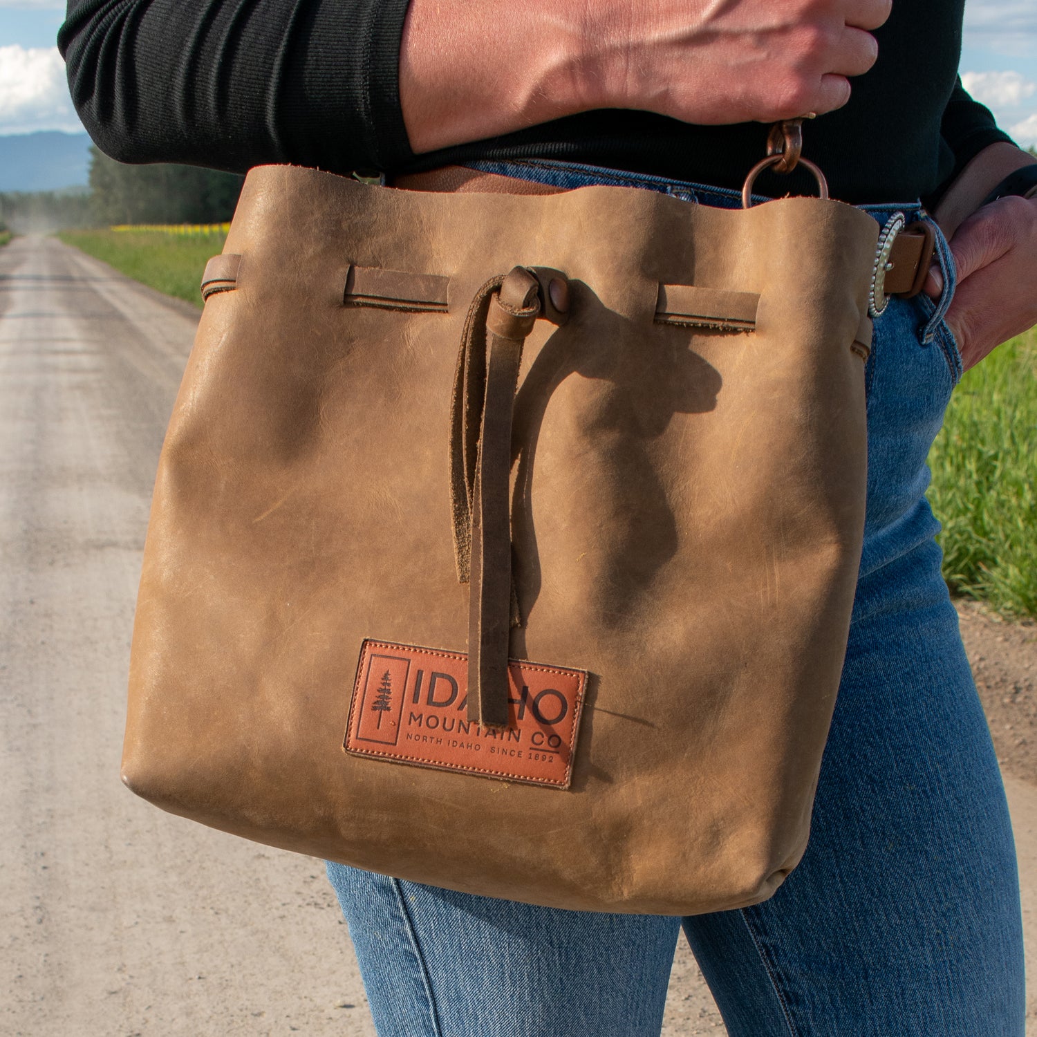 Cowgirl Leather Tote Bag by Panhandle Red Leather Company, North Idaho Gift Shop