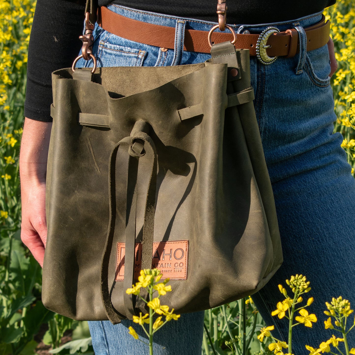 Cowgirl Leather Tote Bag by Panhandle Red Leather Company, North Idaho Gift Shop